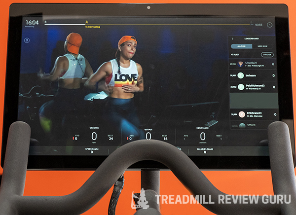peloton screen