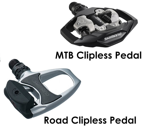 clip in and flat pedals