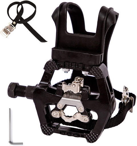 hybrid bike pedals and shoes