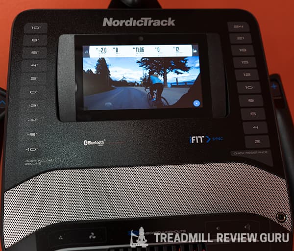 NordicTrack Grand Tour Exercise Bike Review Screen