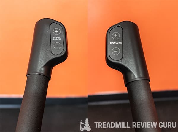 NordicTrack s15 handlebar controls