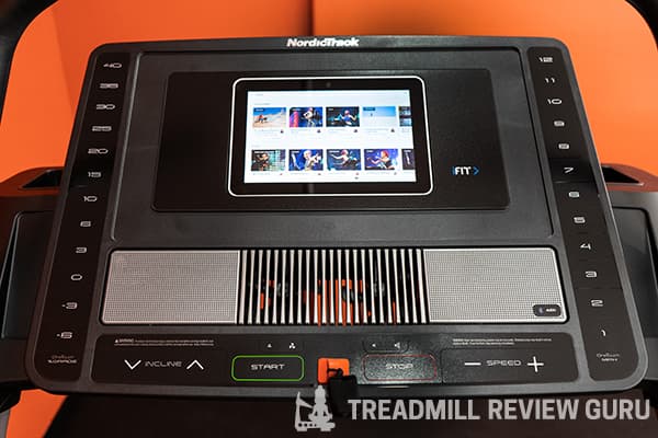 NordicTrack X11i Treadmill Screen