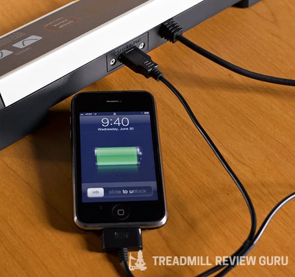 LifeSpan TR1200 USB charging port