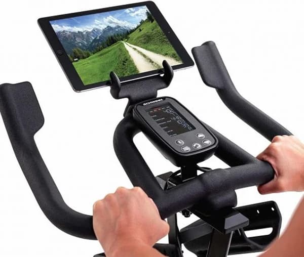 Schwinn IC4 console and tablet holder