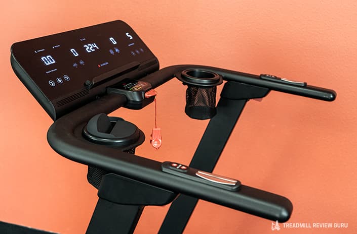 Echelon Stride handlebars console power buttons