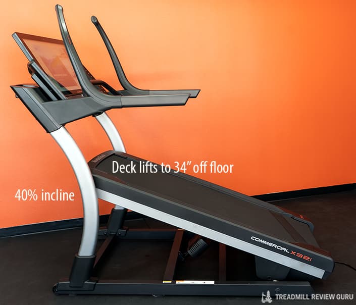 Nordictrack x32i incline trainer 40% incline 