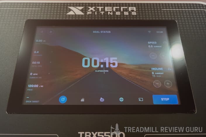 XTERRA Fitness TRX5500 Treadmill Review 10.1 in Touch Screen Display