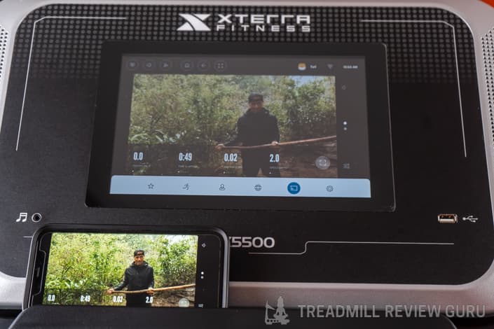 XTERRA Fitness TRX5500 Treadmill Review Phone Sync