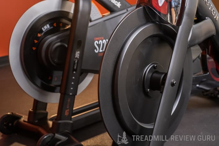 NordicTrack S22i vs Peloton Bike+ Exercise Bike Flywheels