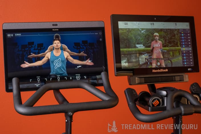 NordicTrack S22i vs Peloton Bike+ Studio vs iFit Outdoor Content