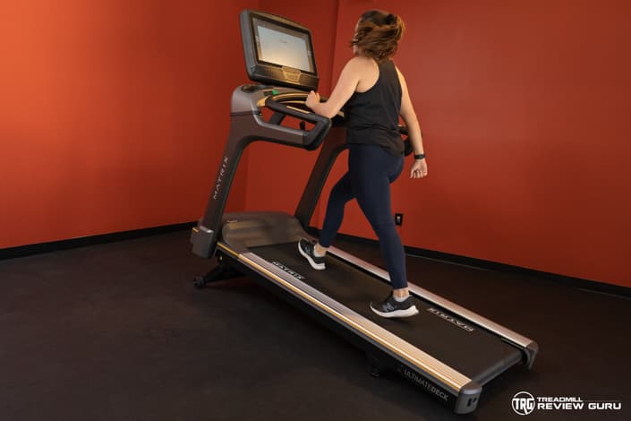 Matrix T75 Treadmill Review Walking Inclined