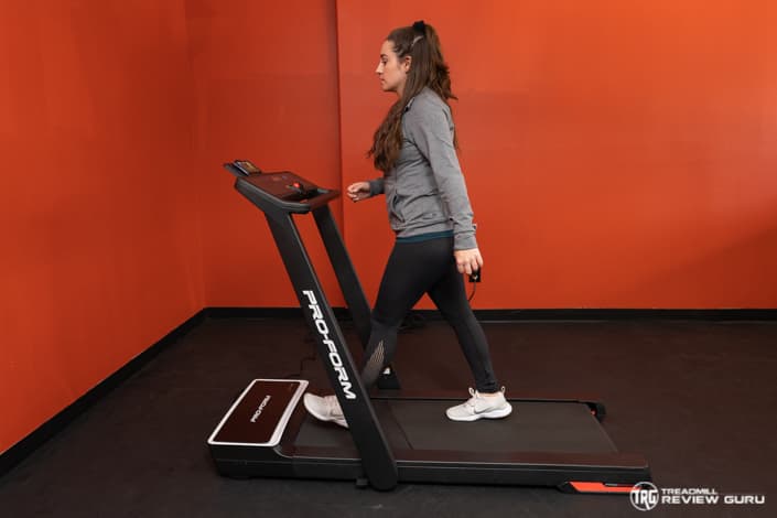 Proform City L6 Treadmill Review User Walking