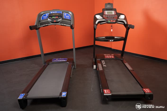 Sole F63 vs Horizon T101 Treadmill Comparison Side by Side