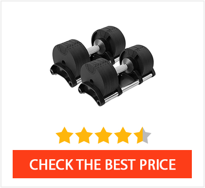 Nuobell 80 lb Classic Adjustable Dumbbells