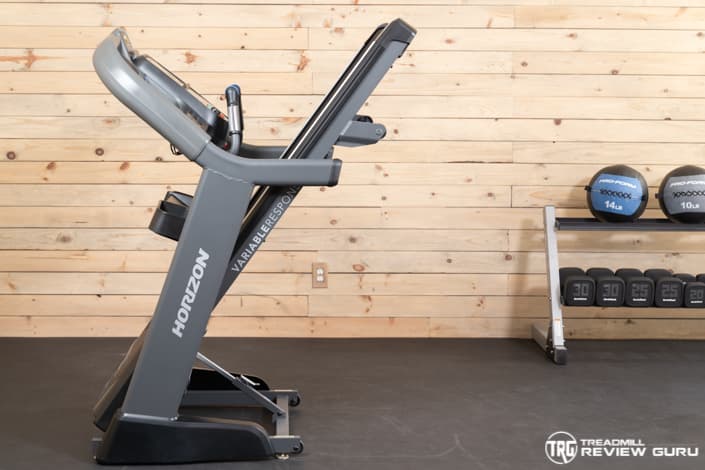 Horizon 7.8 AT Treadmill Deck Folded Up
