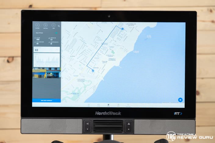 NordicTrack s27i Google Map Feature