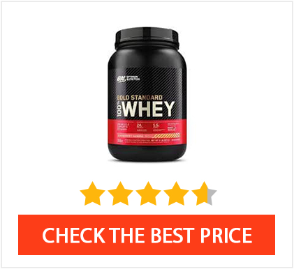 Best Overall Protein Powder Optimum Nutrition Gold Standard 100% Whey