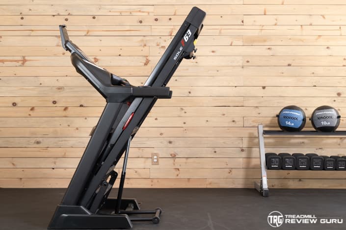 Sole F63 Treadmill Deck Folded