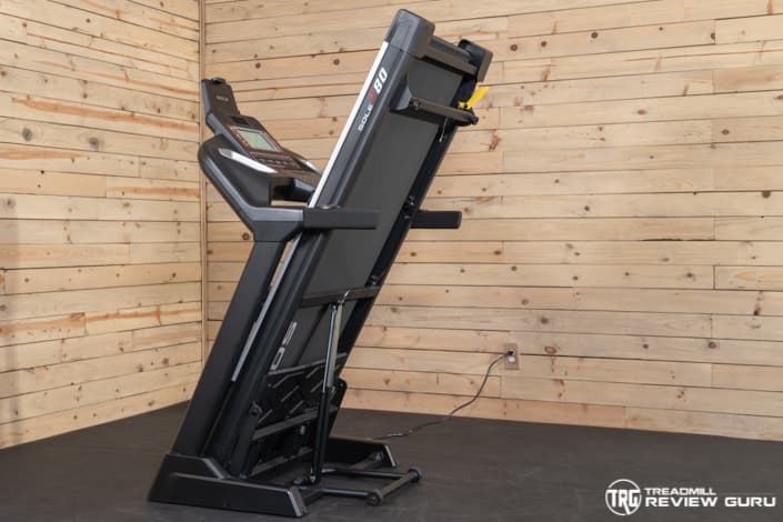 Sole F80 Treadmill Deck Folded Up