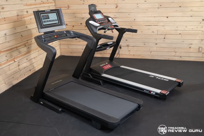 Sole F80 Vs NordicTrack 1750 Treadmill Comparison Construction