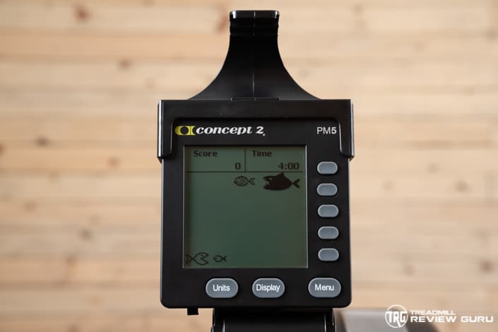 Concept2 Model D Rower PM5 Fish Game