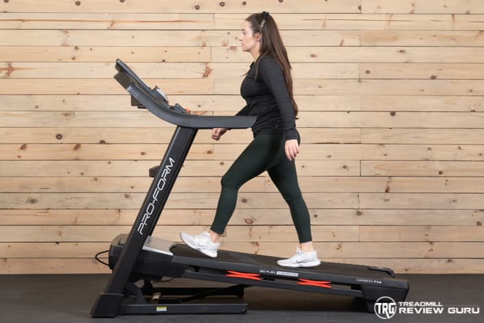 ProForm Carbon T14 Treadmill Sydney Inclined