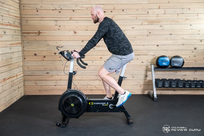 Concept2 BikeERG Matthew Riding