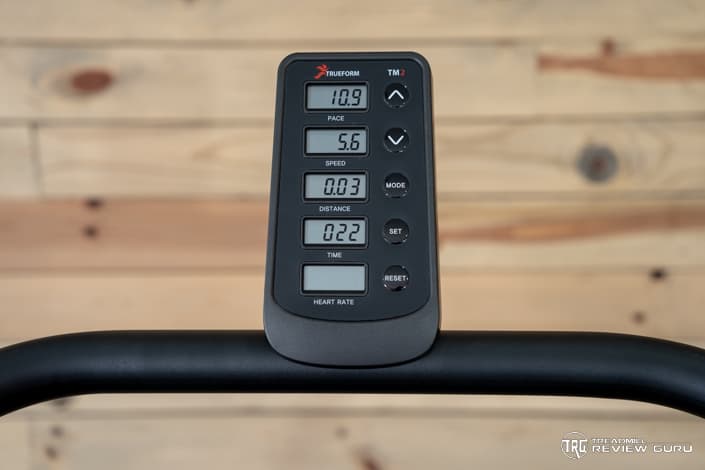 TrueForm Trainer Treadmill Console
