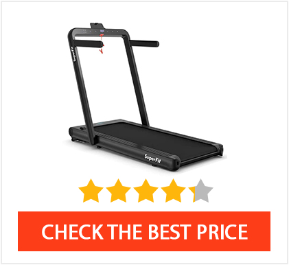 Best Budget Under Desk Treadmill: GoPlus 2-In-1 Folding Treadmill