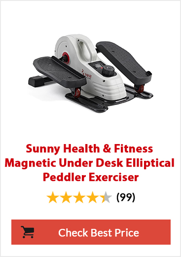 Sunny Health & Fitness Magnetic Under Desk Elliptical Peddler Exerciser