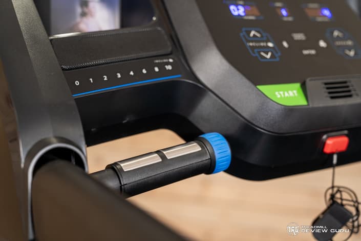 Horizon T101 Treadmill Blue Roller Adjustment Left