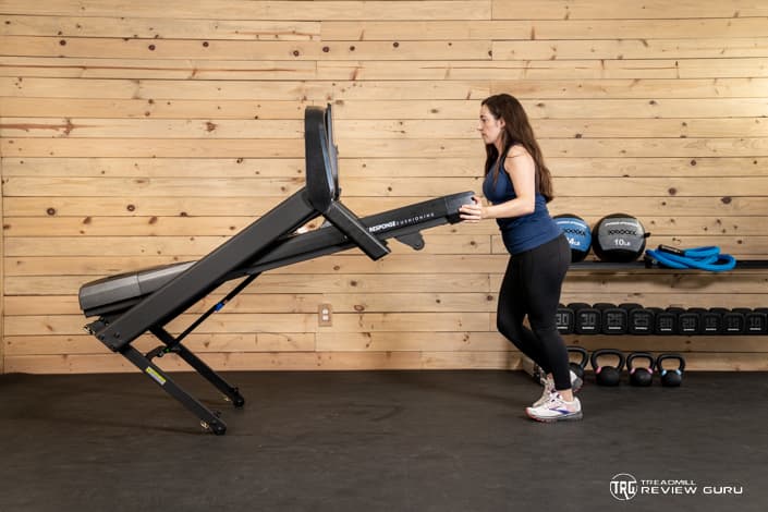 Horizon T101 Treadmill Moving