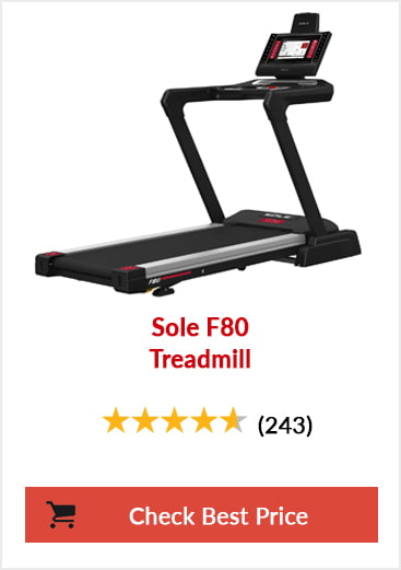 Sole F80 Treadmill Best Treadmill Feature