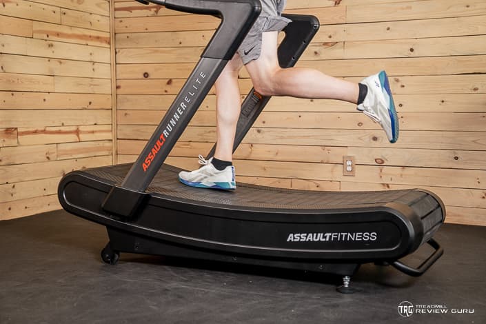 AssaultRunner Elite Treadmill Running Matt Feet