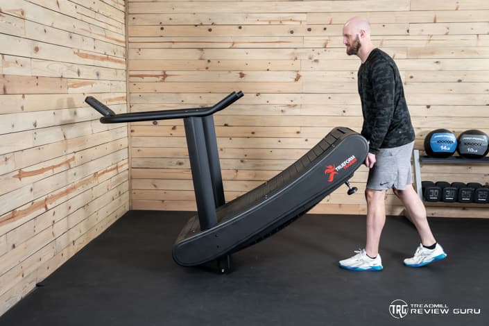 TrueForm Trainer Treadmill Moving