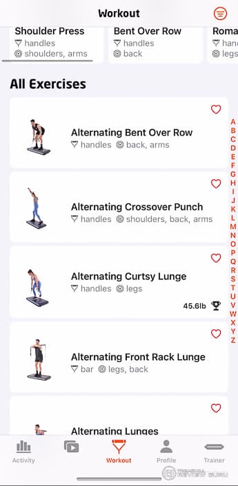 Vitruvian App  All Exercises