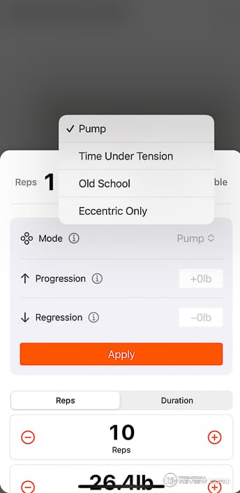 Vitruvian App  Training Modes