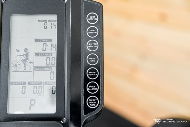 Bells of Steel Residential Air Bike console buttons