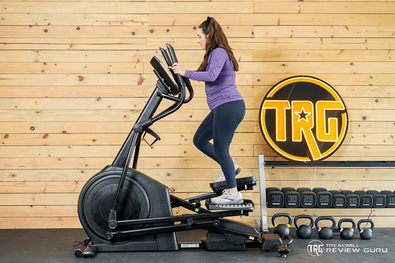 NordicTrack AirGlide 14i Woman Pedaling