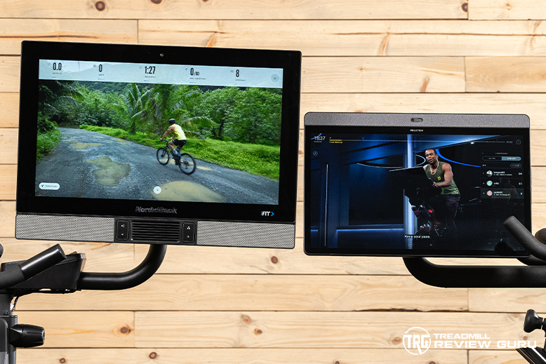 NordicTrack S27i Conosle vs Peloton Bike Plus Console