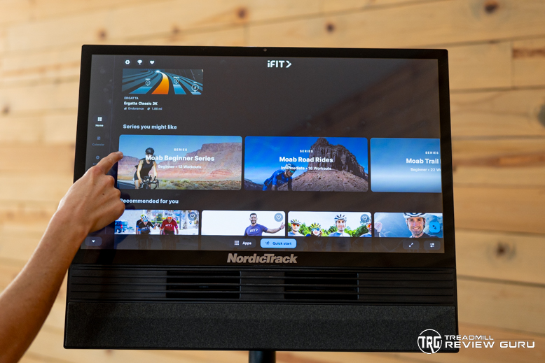 NordicTrack Tour de France Bike -iFIT Library content